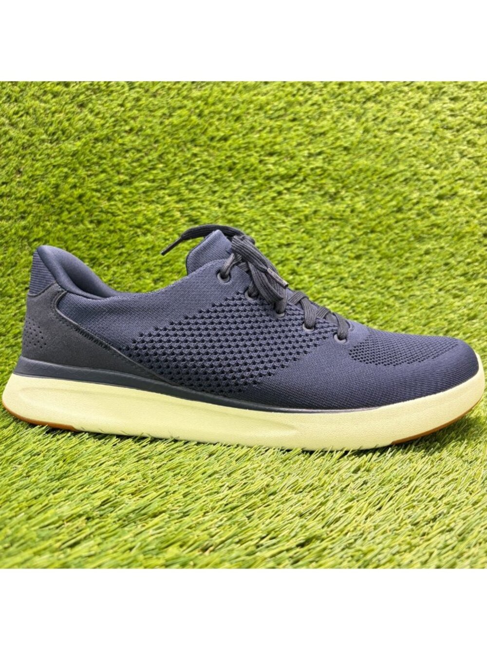 Kizik Lima Mens Size 14 Blue Athletic Running Hands Free Knit Shoes Sneakers